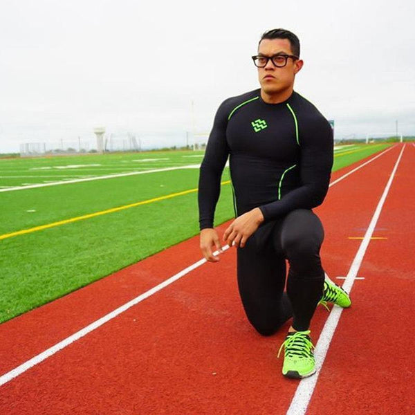 Men Long Sleeve Compression T-shirt Gyms Fitness Bodybuilding Skinny T Shirt Male Jogger Workout Tee Tops Man Crossfit Clothing