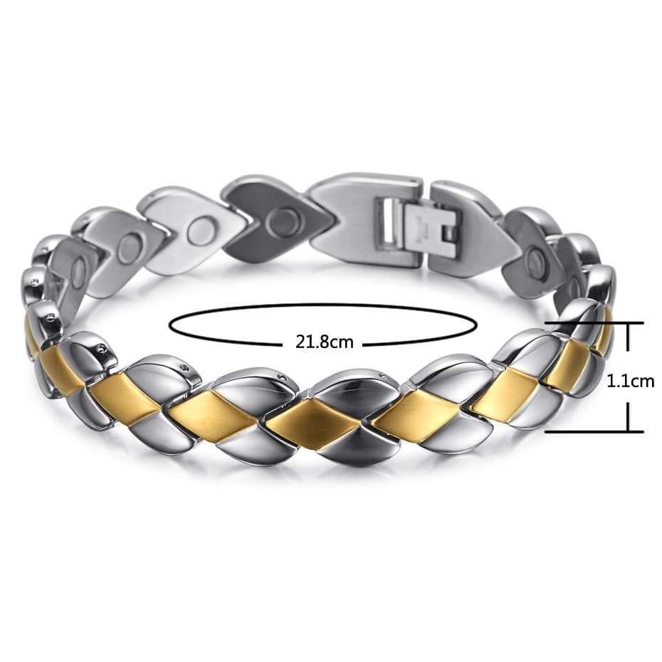 Planet Gates Men Magnetic Bracelets & Bangles Stainless Steel Bio Energy Therapy Jewelry Blood Pressure Accessory