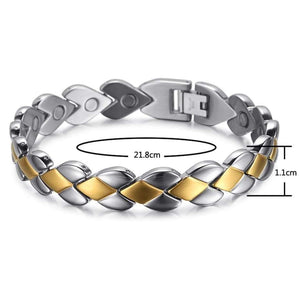 Planet Gates Men Magnetic Bracelets & Bangles Stainless Steel Bio Energy Therapy Jewelry Blood Pressure Accessory