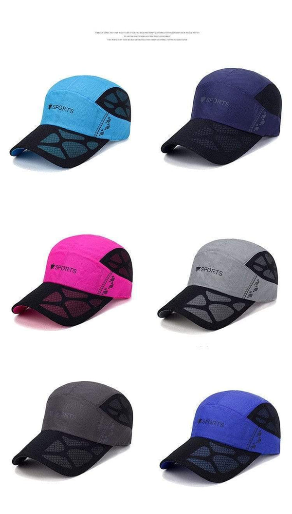 Planet Gates Men Mesh Cap Cycling Running Cap Baseball Tennis Hat Breathable Quick Dry Hat Bone Snapback Women Climbing Running Sport