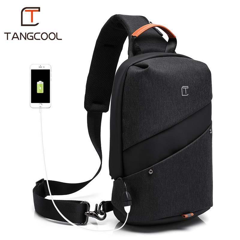 Planet Gates Men Messenger Bag Men USB Charging Design Man Chest Bag Pack Anti Theft Shoulder Crossbody bags for Teenage
