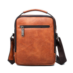 Planet Gates Men Messenger Bags 2pce set Crossbody Business Casual Handbag Male Spliter Leather Shoulder Bag Large Capacity