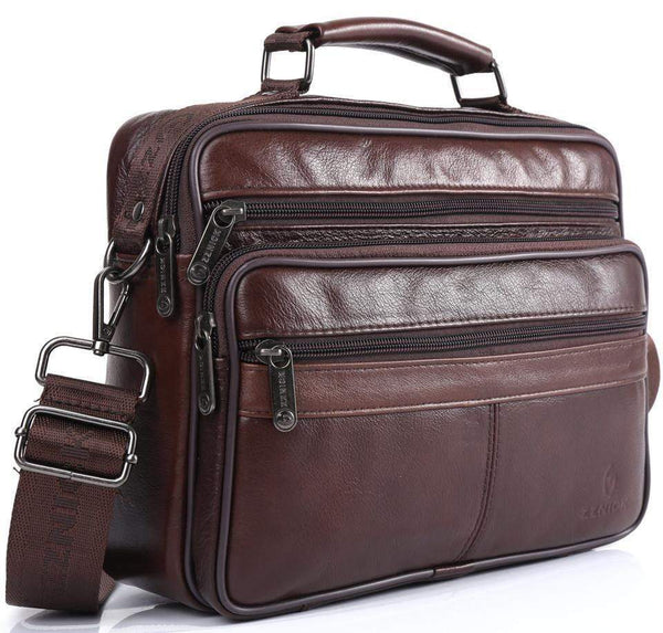 Planet Gates Men messenger bags luxury genuine leather men bag designer high quality shoulder bag casual zipper office bags for men