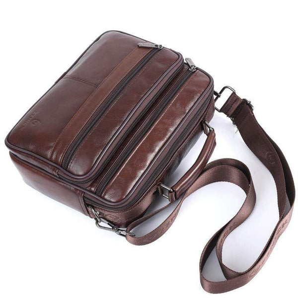 Planet Gates Men messenger bags luxury genuine leather men bag designer high quality shoulder bag casual zipper office bags for men