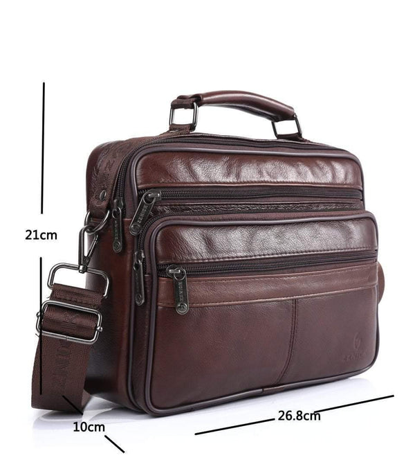 Planet Gates Men messenger bags luxury genuine leather men bag designer high quality shoulder bag casual zipper office bags for men
