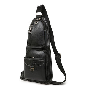 Planet Gates Men Messenger Bags New Hot Crossbody Shoulder Bag Famous Brand Man's Leather Sling Chest Bag Fashion Casual 6196