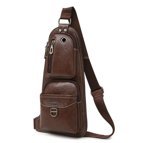 Planet Gates Men Messenger Bags New Hot Crossbody Shoulder Bag Famous Brand Man's Leather Sling Chest Bag Fashion Casual 6196
