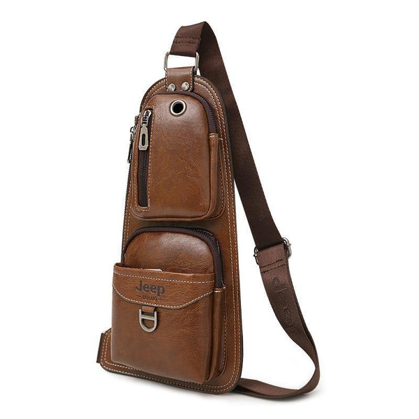 Planet Gates Men Messenger Bags New Hot Crossbody Shoulder Bag Famous Brand Man's Leather Sling Chest Bag Fashion Casual 6196