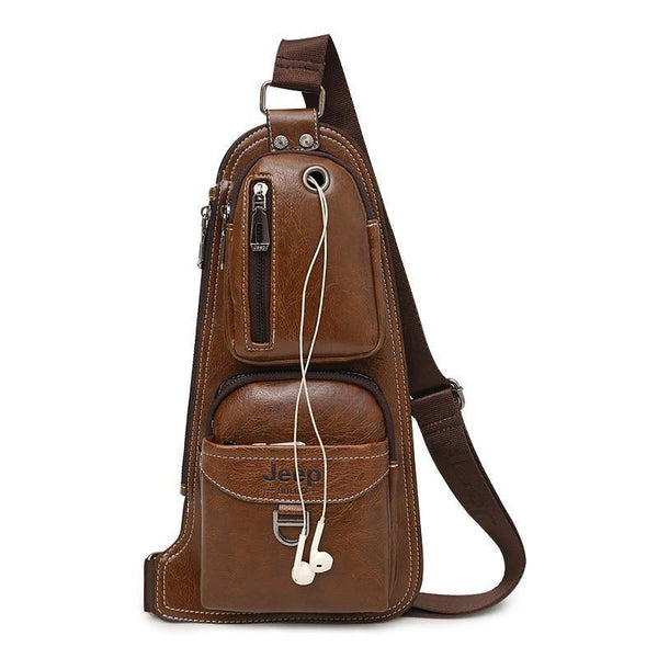 Planet Gates Men Messenger Bags New Hot Crossbody Shoulder Bag Famous Brand Man's Leather Sling Chest Bag Fashion Casual 6196