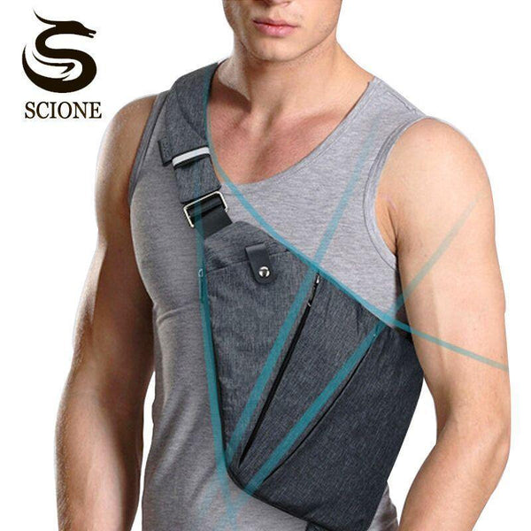 Planet Gates Men Messenger Bags Waterproof Crossbody Shoulder Bag for Male Small Casual Multifunctional Men/Women Business Chest Bags