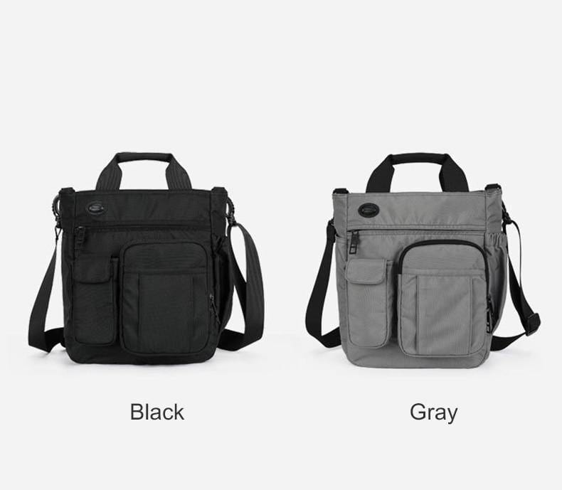 Planet Gates Men Multifunctional Shoulder Messenger Bag with Headphone Hole Waterproof Nylon Travel Handbag Large Capacity Storage Bags XA11C