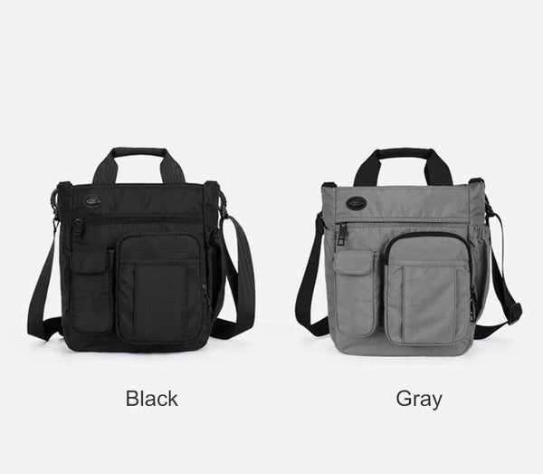 Planet Gates Men Multifunctional Shoulder Messenger Bag with Headphone Hole Waterproof Nylon Travel Handbag Large Capacity Storage Bags XA11C