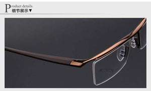 Planet Gates Men Optical Frames Eyeglasses Frames Rack Commercial Glasses Fashion Eyeglasses Frame Myopia Titanium Frame TR90 Legs