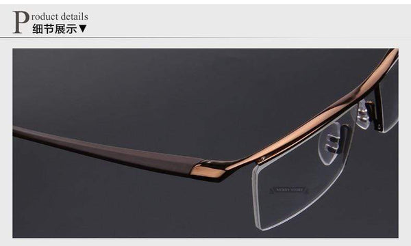 Planet Gates Men Optical Frames Eyeglasses Frames Rack Commercial Glasses Fashion Eyeglasses Frame Myopia Titanium Frame TR90 Legs