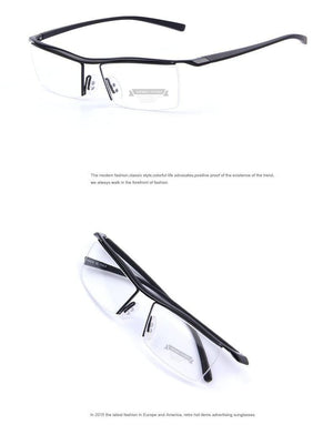 Planet Gates Men Optical Frames Eyeglasses Frames Rack Commercial Glasses Fashion Eyeglasses Frame Myopia Titanium Frame TR90 Legs