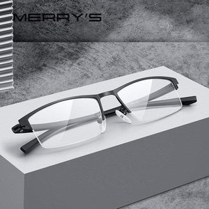 Planet Gates Men Optical Frames Eyeglasses Frames Rack Commercial Glasses Fashion Eyeglasses Frame Myopia Titanium Frame TR90 Legs