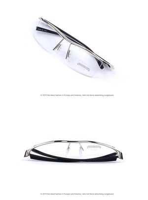 Planet Gates Men Optical Frames Eyeglasses Frames Rack Commercial Glasses Fashion Eyeglasses Frame Myopia Titanium Frame TR90 Legs