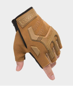 Planet Gates Men Outdoor Short Fingerless Gloves Soft Rubber Protective Pad Sports Army Military Tactical Airsoft Shooting Hunting