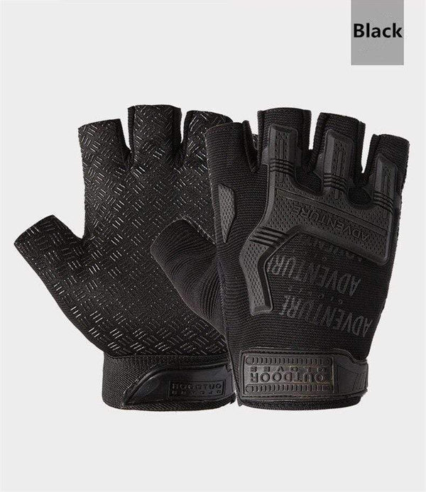 Planet Gates Men Outdoor Short Fingerless Gloves Soft Rubber Protective Pad Sports Army Military Tactical Airsoft Shooting Hunting