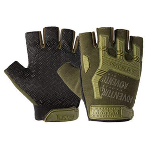 Planet Gates Men Outdoor Short Fingerless Gloves Soft Rubber Protective Pad Sports Army Military Tactical Airsoft Shooting Hunting