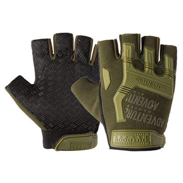 Planet Gates Men Outdoor Short Fingerless Gloves Soft Rubber Protective Pad Sports Army Military Tactical Airsoft Shooting Hunting