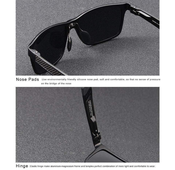 Planet Gates Men Polarized Sunglasses Aluminum Magnesium Sun Glasses Driving Glasses Rectangle Shades For Men Oculos masculino Male