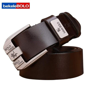 Men Real Cow Leather Business Designer Belt Men Vintage Luxury Quality Genuine Leather Belt Man Buckles