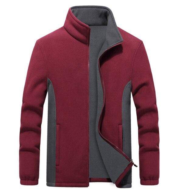 Planet Gates men red / M Men's Thicken windbreaker Fleece Jackets 7XL 8XL 9XL Wool Liner Hoody Warm sportswear Hoodies Thermal Coats Sweatshirts For Men