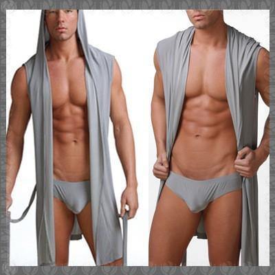 Planet Gates Men Robes Bathrobe Plus Size Brand Manview Robe Man Mens Sexy Sleepwear Male Silk  Home Wear
