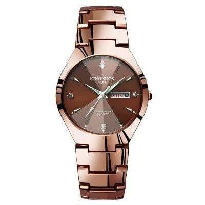 Planet Gates Men Rose-Gold Couples Watches Quartz Calendar Waterproof Watch For Women Men Fashion Lover Wrist watch Relogio Feminino Masculino