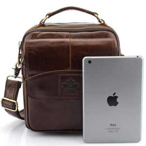 Planet Gates Men's 100% Genuine Cowhide Leather Shoulder Bag,Quality Men Messenger Bags Causal Crossbody Handbag For Men BrieFcase Bags