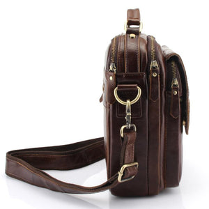 Planet Gates Men's 100% Genuine Cowhide Leather Shoulder Bag,Quality Men Messenger Bags Causal Crossbody Handbag For Men BrieFcase Bags
