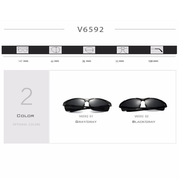 Planet Gates Men's Aluminum Magnesium Sun Glasses Polarized UV400 Sun Glasses oculos Male Eyewear Sunglasses For Men 6592