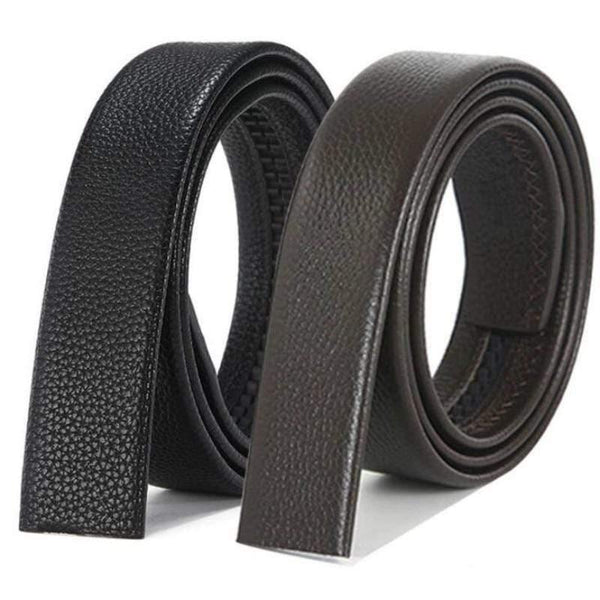 Men's Automatic Buckle Belts No Buckle Belt Brand Belt Men PU High Quality Male Genuine Strap Jeans Belt