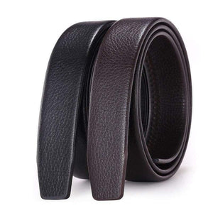 Men's Automatic Buckle Belts No Buckle Belt Brand Belt Men PU High Quality Male Genuine Strap Jeans Belt