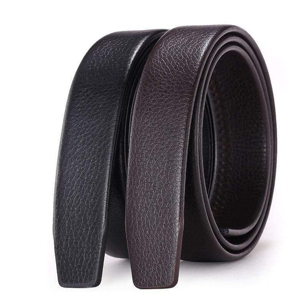 Men's Automatic Buckle Belts No Buckle Belt Brand Belt Men PU High Quality Male Genuine Strap Jeans Belt