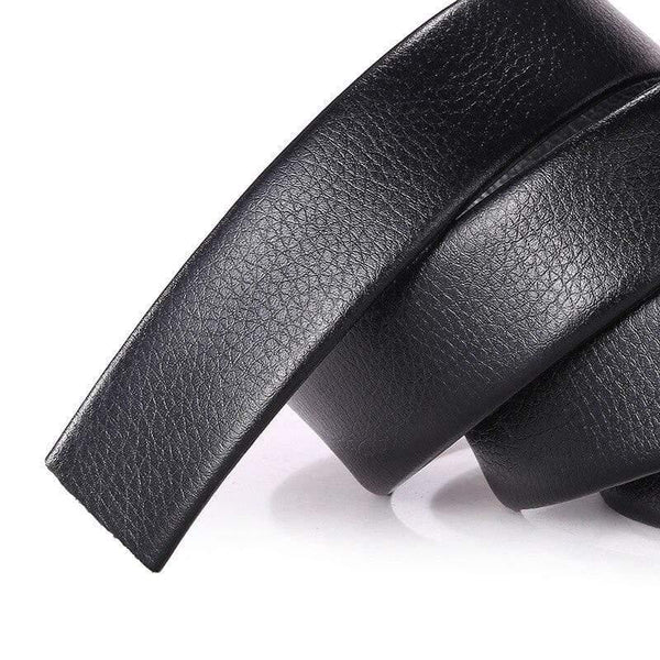 Men's Automatic Buckle Belts No Buckle Belt Brand Belt Men PU High Quality Male Genuine Strap Jeans Belt