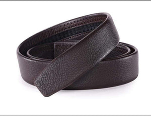 Men's Automatic Buckle Belts No Buckle Belt Brand Belt Men PU High Quality Male Genuine Strap Jeans Belt