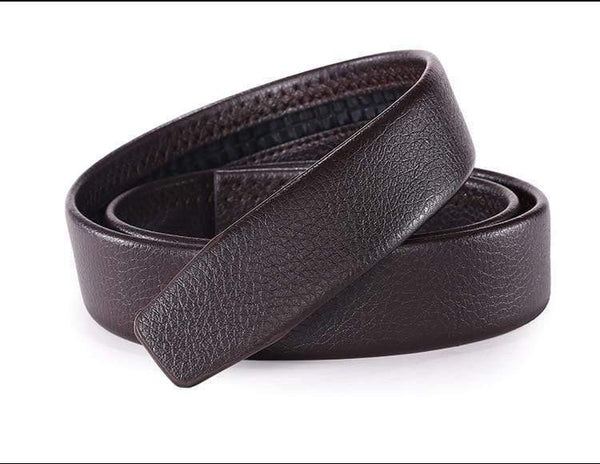 Men's Automatic Buckle Belts No Buckle Belt Brand Belt Men PU High Quality Male Genuine Strap Jeans Belt