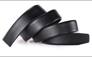 Men's Automatic Buckle Belts No Buckle Belt Brand Belt Men PU High Quality Male Genuine Strap Jeans Belt