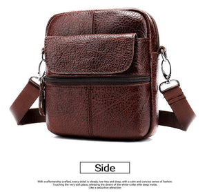 Planet Gates Men's Bag Genuine Leather Crossbody Bags for Men Small Messenger Bag Leather Casual Men's Shoulder Bags Male flap 8628