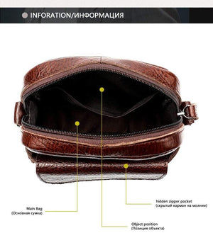 Planet Gates Men's Bag Genuine Leather Crossbody Bags for Men Small Messenger Bag Leather Casual Men's Shoulder Bags Male flap 8628