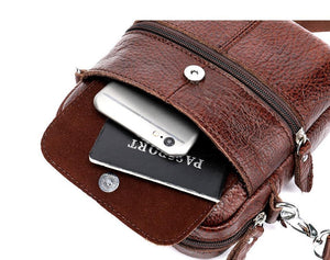 Planet Gates Men's Bag Genuine Leather Crossbody Bags for Men Small Messenger Bag Leather Casual Men's Shoulder Bags Male flap 8628