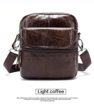 Planet Gates Men's Bag Genuine Leather Crossbody Bags for Men Small Messenger Bag Leather Casual Men's Shoulder Bags Male flap 8628