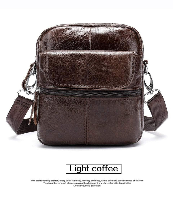 Planet Gates Men's Bag Genuine Leather Crossbody Bags for Men Small Messenger Bag Leather Casual Men's Shoulder Bags Male flap 8628