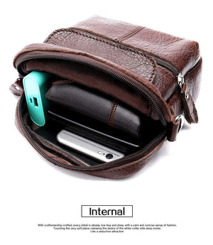 Planet Gates Men's Bag Genuine Leather Crossbody Bags for Men Small Messenger Bag Leather Casual Men's Shoulder Bags Male flap 8628