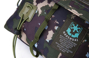 Planet Gates Men's Bag Messenger Bag Male Waterproof Nylon Camouflage Satchel Over the Shoulder Crossbody Bags Handbag Mini Briefcase XA99WC