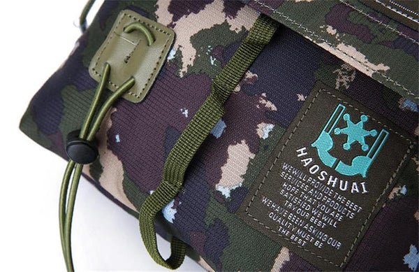 Planet Gates Men's Bag Messenger Bag Male Waterproof Nylon Camouflage Satchel Over the Shoulder Crossbody Bags Handbag Mini Briefcase XA99WC