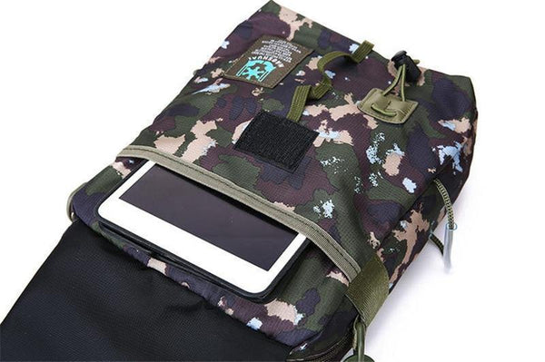 Planet Gates Men's Bag Messenger Bag Male Waterproof Nylon Camouflage Satchel Over the Shoulder Crossbody Bags Handbag Mini Briefcase XA99WC