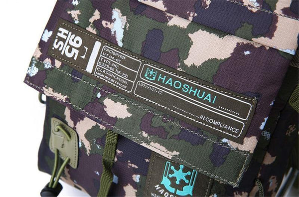 Planet Gates Men's Bag Messenger Bag Male Waterproof Nylon Camouflage Satchel Over the Shoulder Crossbody Bags Handbag Mini Briefcase XA99WC